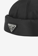 Prada Triangle Logo Nylon Hat Black 2HC1682DV4/J_PRADA-F0002