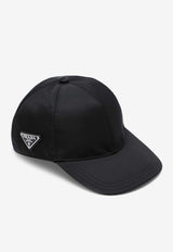 Prada Logo Appliqué Baseball Cap Black 2HC2742DMI/O_PRADA-F0002