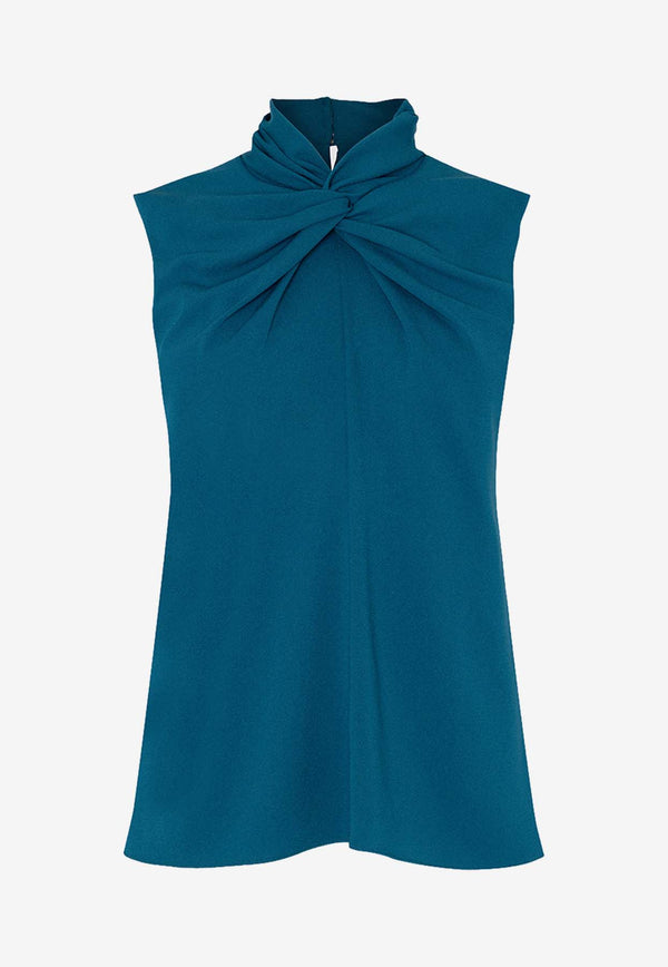 ROKSANDA Ava Knotted Sleeveless Top Blue 2JZ5_B962A-2_LIGHT BLUE