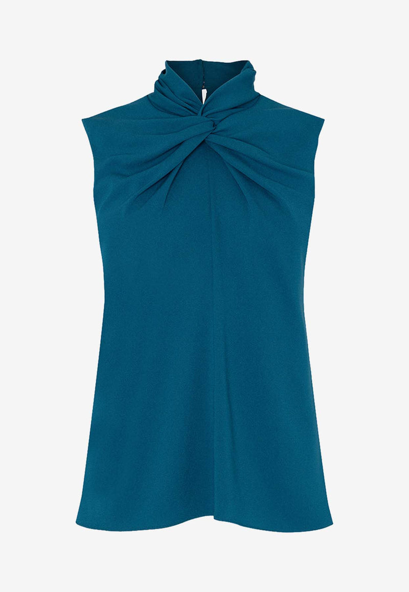 ROKSANDA Ava Knotted Sleeveless Top Blue 2JZ5_B962A-2_LIGHT BLUE