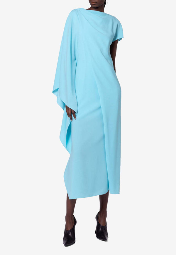 ROKSANDA Hilmi Asymmetric Draped Midi Dress Light Blue 2JZ5_H2349A-1_LIGHT BLUE