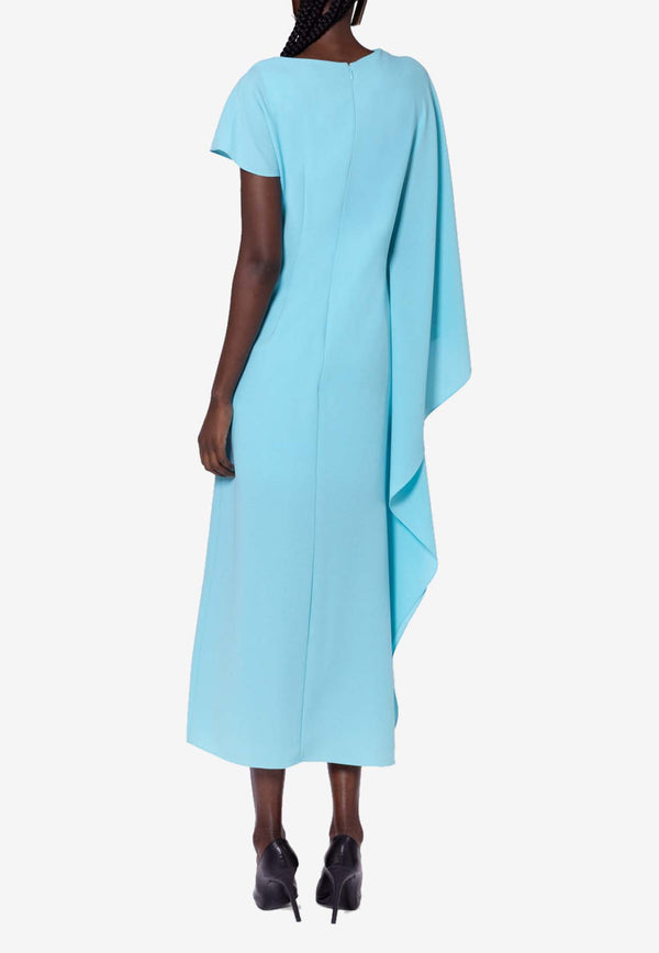 ROKSANDA Hilmi Asymmetric Draped Midi Dress Light Blue 2JZ5_H2349A-1_LIGHT BLUE