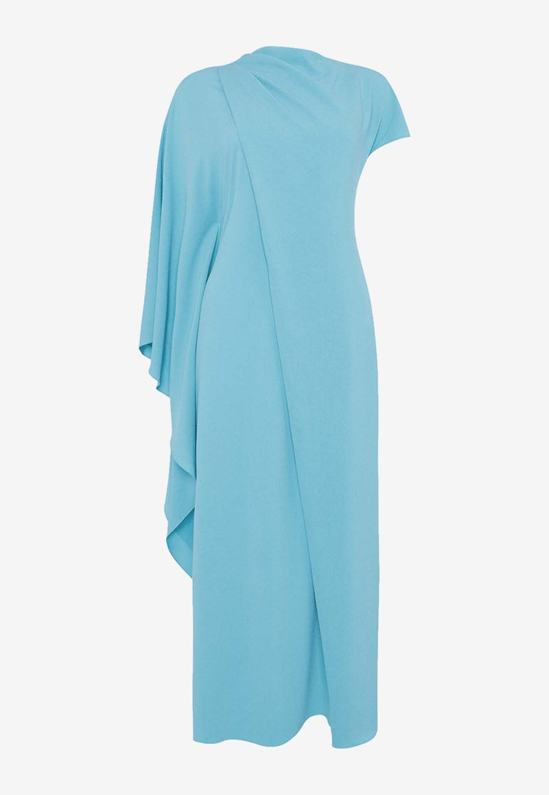 ROKSANDA Hilmi Asymmetric Draped Midi Dress Light Blue 2JZ5_H2349A-1_LIGHT BLUE