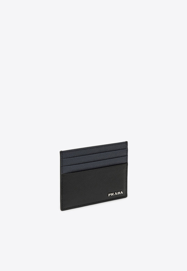 Prada Saffiano Leather Logo Cardholder Black 2MC0252FPJ/P_PRADA-F0G52