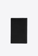 Prada Triangle Logo Vertical Bi-Fold Wallet Black 2MC101QHH/P_PRADA-F0002