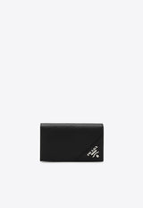 Prada Saffiano Leather Logo Cardholder Black 2MC122QME/R_PRADA-F0002