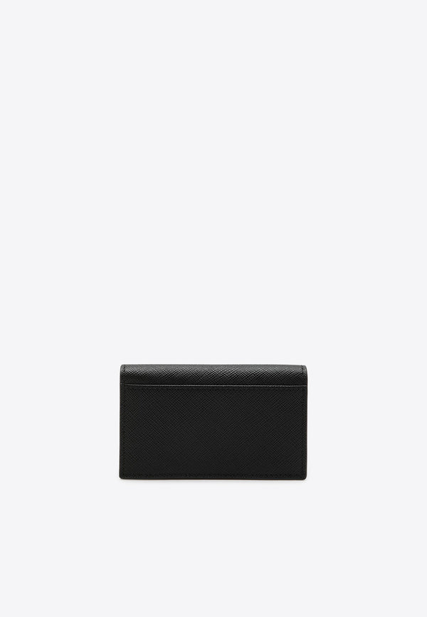 Prada Saffiano Leather Logo Cardholder Black 2MC122QME/R_PRADA-F0002