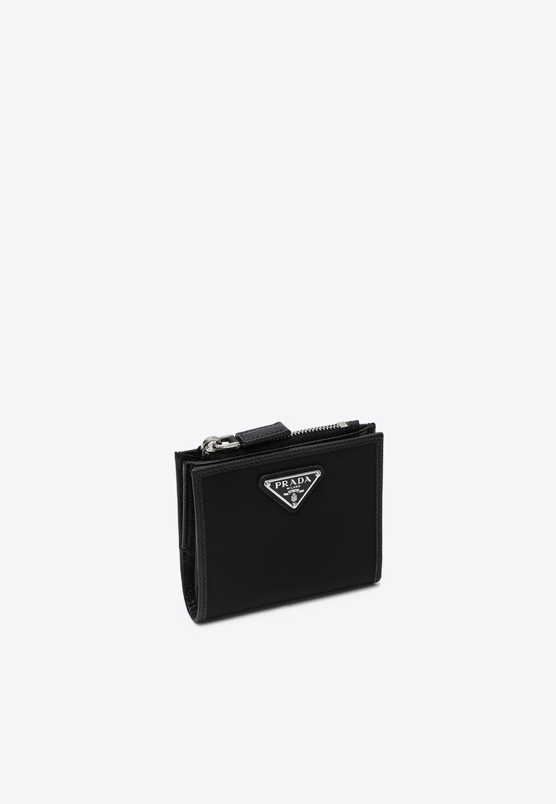 Prada Small Re-Nylon Triangle Logo Wallet Black 2ML0492DMH/Q_PRADA-F0002