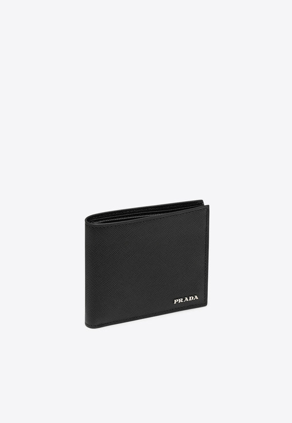 Prada Logo Lettering Saffiano Leather Wallet Black 2MO5132FPJ/O_PRADA-F0002