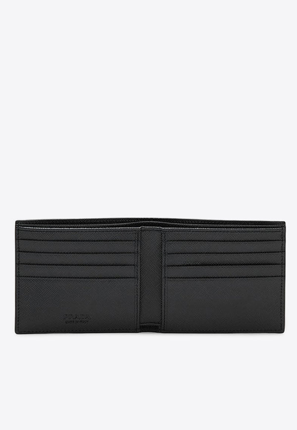 Prada Logo Lettering Saffiano Leather Wallet Black 2MO5132FPJ/P_PRADA-F0G52