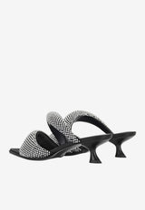 JW PEI Sara 50 Crystal Embellished Mules Black 2MS01-12_BLACK