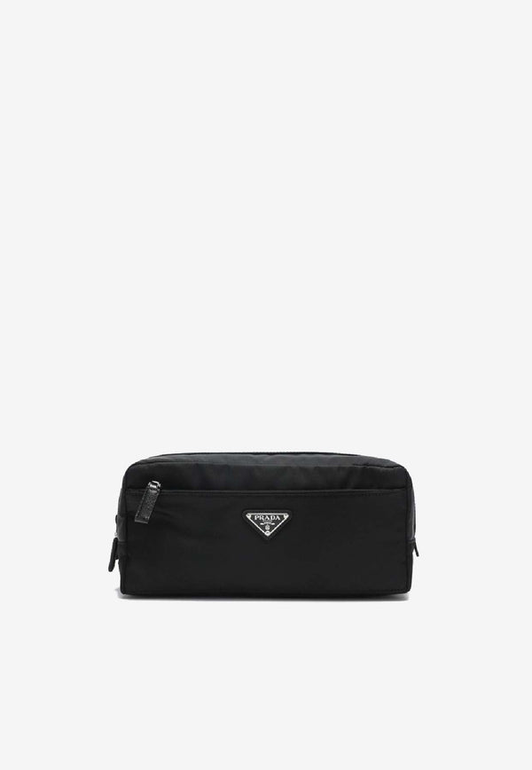 Prada Logo-Plaque Pouch Bag 2NA0302DMH/S_PRADA-F0002
