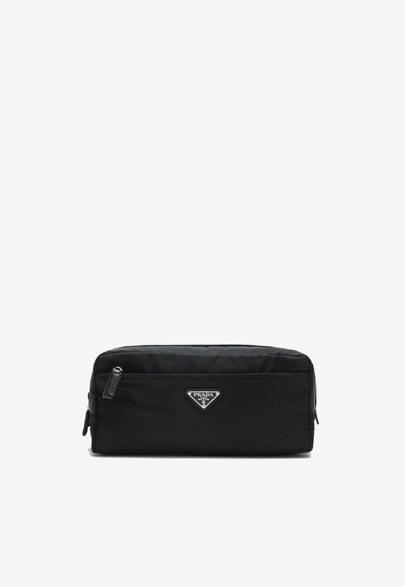 Prada Logo-Plaque Pouch Bag 2NA0302DMH/S_PRADA-F0002