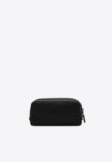 Prada Triangle Logo Zipped Pouch Black 2NA0452DMH/S_PRADA-F0002
