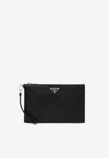Prada Small Saffiano Leather Pouch Black 2NH0062DMH/R_PRADA-F0002