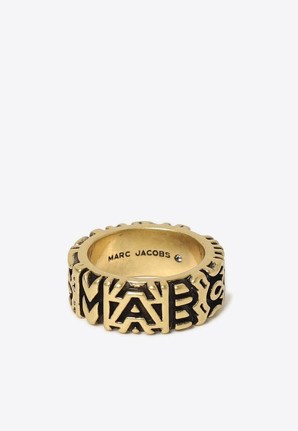 Marc Jacobs Monogram Engraved Ring 2P3JRN001J23GOLD