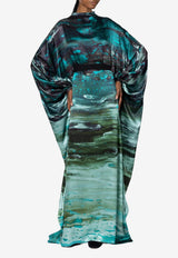 ROKSANDA Raziya Abstract Printed Maxi Kaftan Dress Multicolor 2PL6_H2019A-3_BLUE MULTI