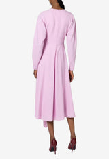ROKSANDA Yelin Asymmetric Midi Dress Lilac 2PL6_H2397A-1_BLUSH