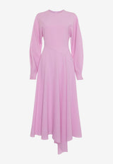 ROKSANDA Yelin Asymmetric Midi Dress Lilac 2PL6_H2397A-1_BLUSH