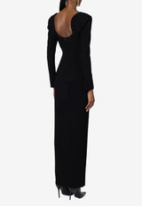 ROKSANDA Zari Tailored Maxi Dress Black 2PL6_H2401A-1_BLACK