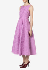 ROKSANDA Tera Textured Crepe Midi Dress Lilac 2PL6_H2410B-1_BLUSH