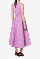 ROKSANDA Tera Textured Crepe Midi Dress Lilac 2PL6_H2410B-1_BLUSH