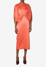 ROKSANDA Tari Silk Midi Dress Coral 2PL6_H2431B-2_CORAL