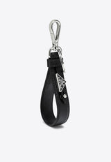 Prada Saffiano Leather Logo Keychain Black 2PP68T053/P_PRADA-F0002