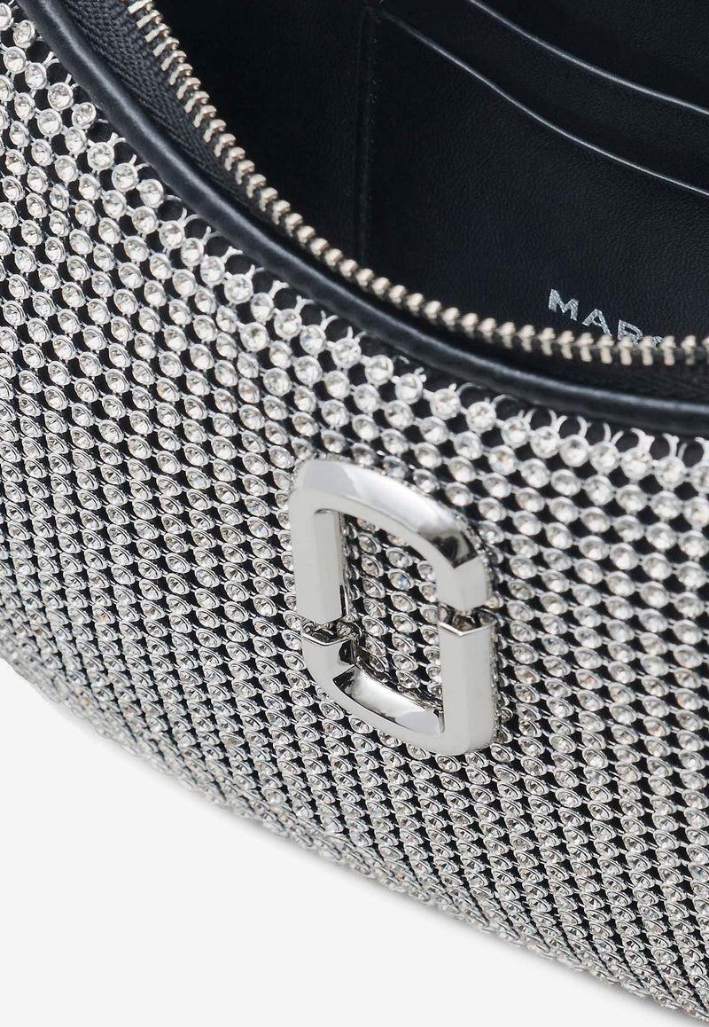 Marc Jacobs Small Curve Crystal-Embellished Shoulder Bag 2R3HSH056H01SILVER
