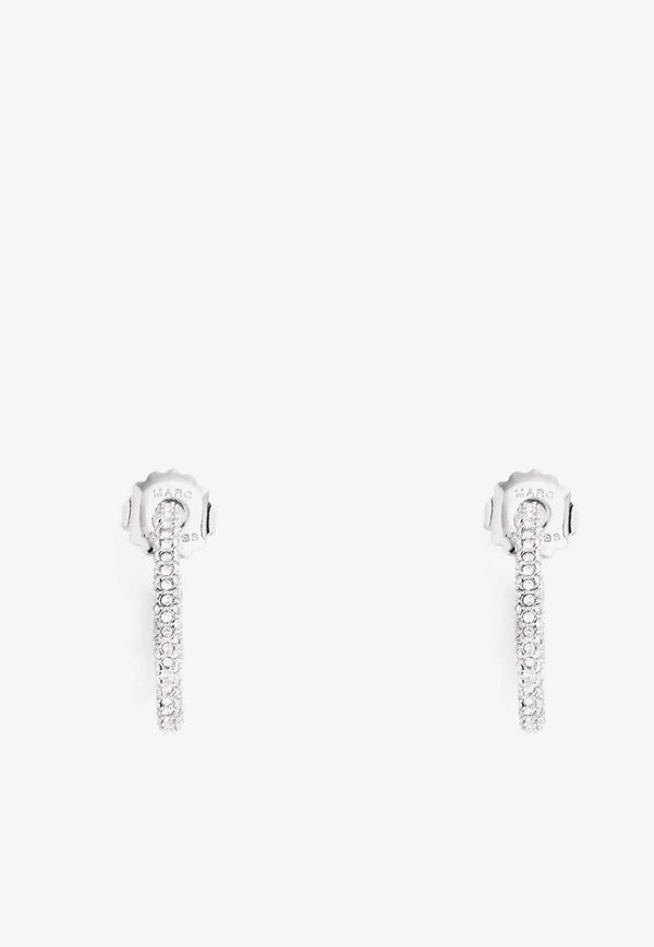 Marc Jacobs Small J Marc Crystal-Embellished Earrings 2R3JER001J12SILVER