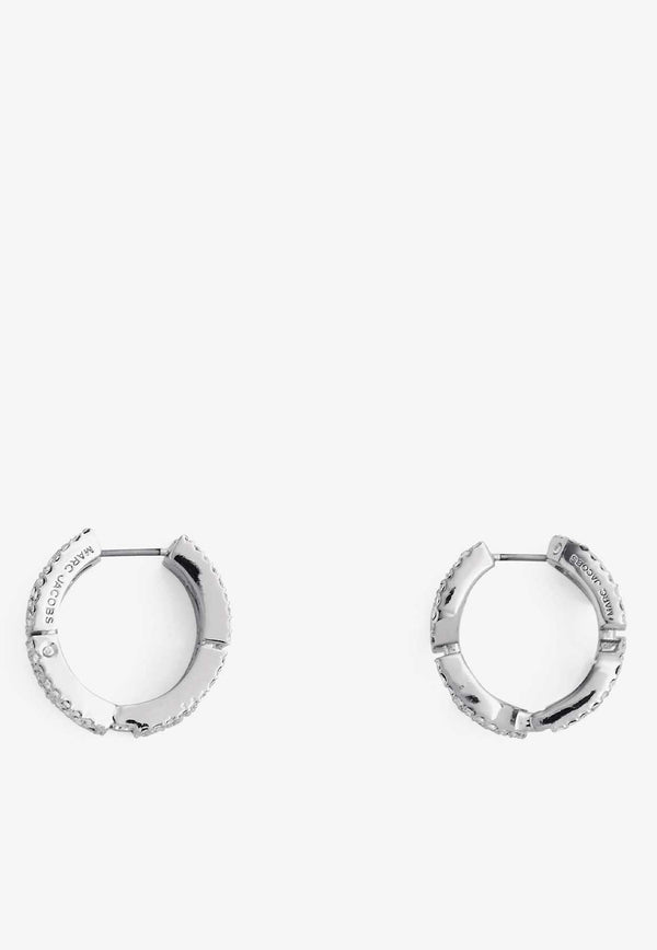 Marc Jacobs Monogram Crystal-Embellished Earrings 2R3JER001J67SILVER