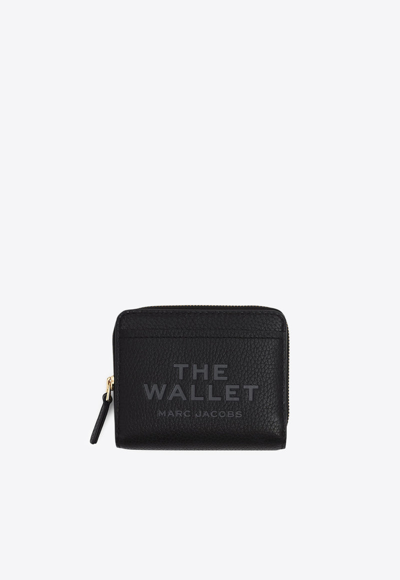 Marc Jacobs Mini Compact Pebbled Leather Wallet Black 2R3SMP044S10-001_BLACK