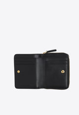 Marc Jacobs Mini Compact Pebbled Leather Wallet Black 2R3SMP044S10-001_BLACK