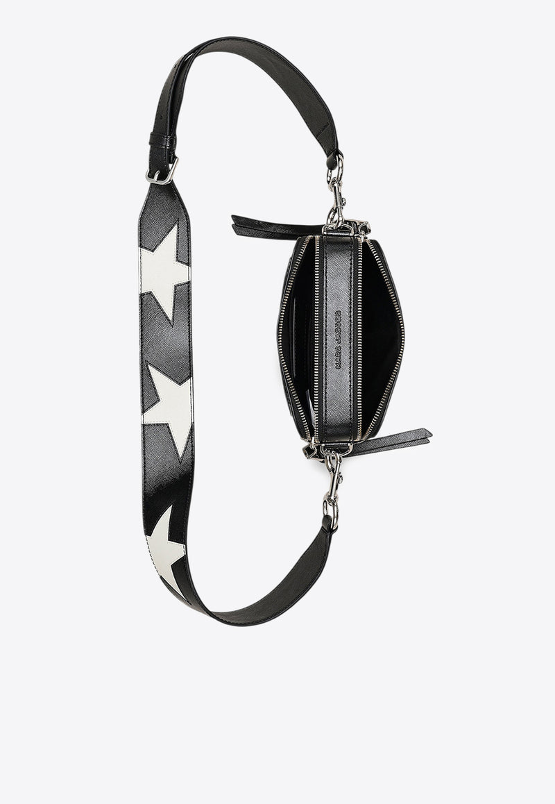 Marc Jacobs Snapshot Star Patchwork Leather Crossbody Bag Black 2R4HCR013H02-005_BLACK WHIT