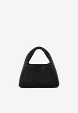 Marc Jacobs Mini Sack Rhinestone Embellished Shoulder Bag Black 2R4HSH018H03-001_BLACK