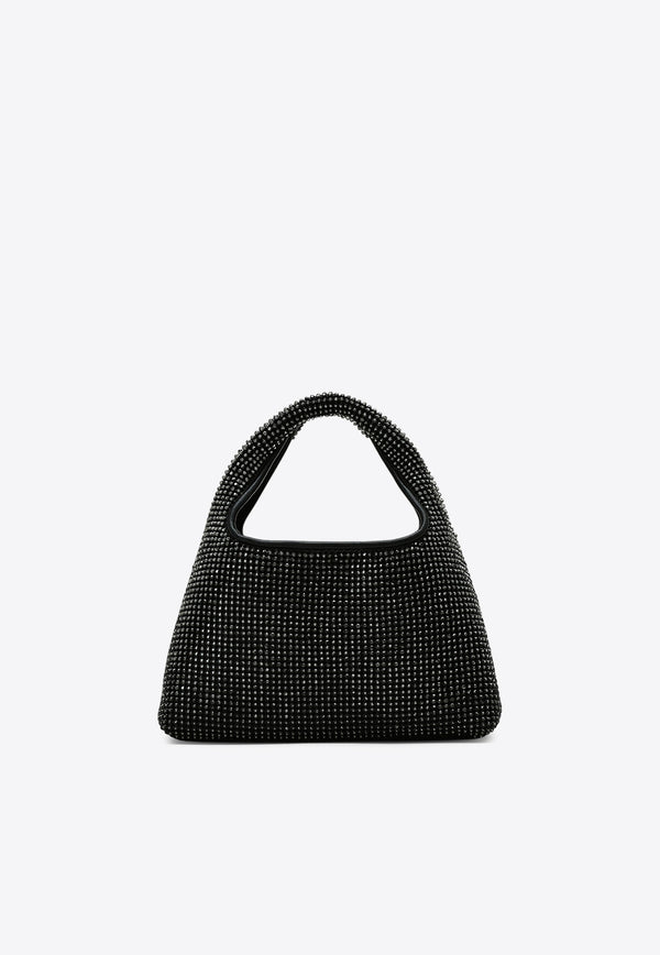 Marc Jacobs Mini Sack Rhinestone Embellished Shoulder Bag Black 2R4HSH018H03-001_BLACK