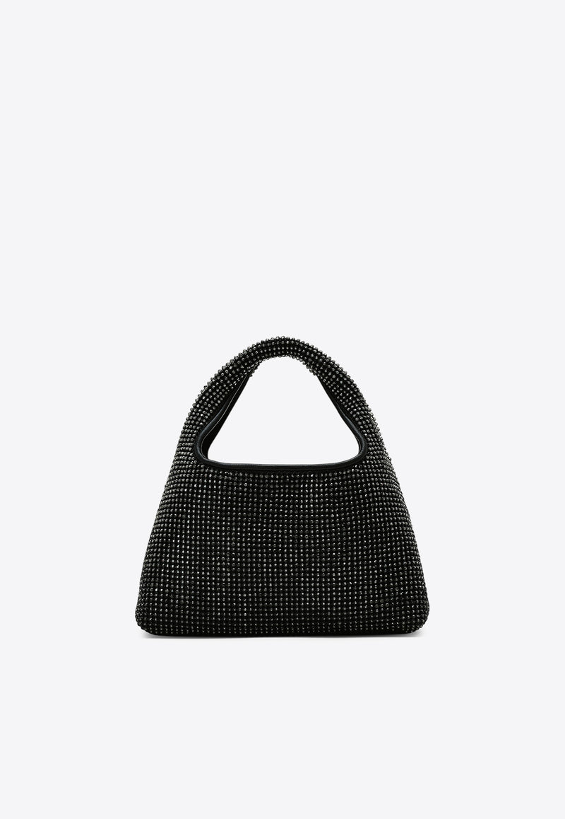 Marc Jacobs Mini Sack Rhinestone Embellished Shoulder Bag Black 2R4HSH018H03-001_BLACK