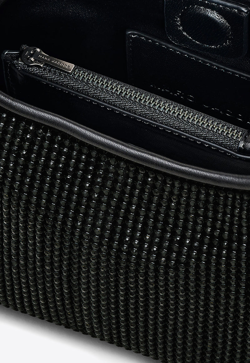 Marc Jacobs Mini Sack Rhinestone Embellished Shoulder Bag Black 2R4HSH018H03-001_BLACK