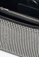 Marc Jacobs Mini Sack Rhinestone Embellished Shoulder Bag Silver 2R4HSH018H03-991_SILVER