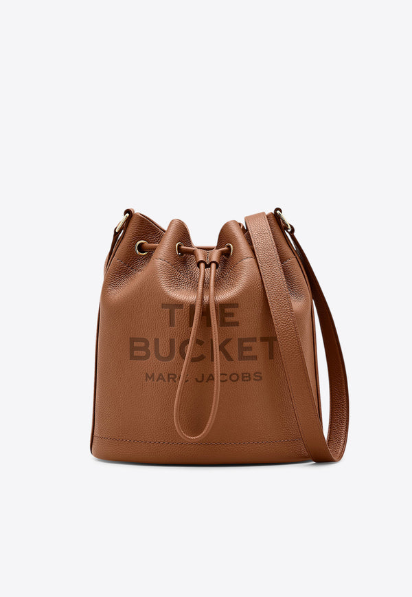 Marc Jacobs Large Grained Leather Bucket Bag Brown 2R4HSH037H02-212_BROWN