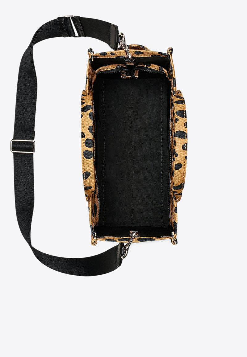 Marc Jacobs Medium Cheetah Canvas Tote Bag Beige 2R4HTT002H03-002_ANIMAL PRI