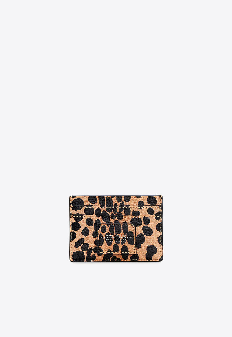 Marc Jacobs Cheetah Pebbled Leather Cardholder Beige 2R4SMP002S02-002_ANIMAL PRI