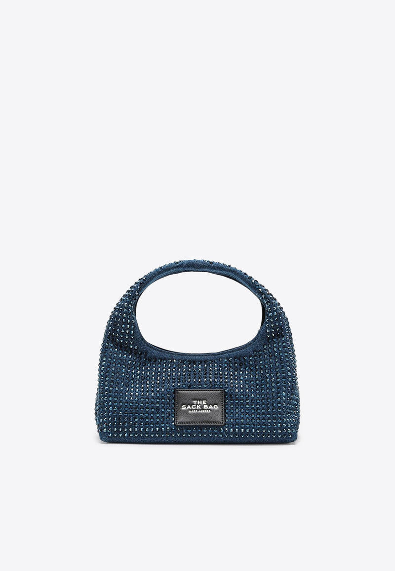 Marc Jacobs Mini Crystal Denim Sack Bag Blue 2S5HSC021H03CO/Q_MARC-475