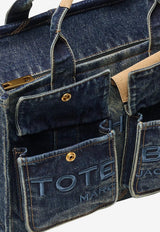 Marc Jacobs Medium Denim Suede Cargo Tote Bag Denim 2S6HTT006H02_BLUE