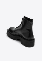 Prada Brushed Leather Ankle Boots Black 2TG242G000B4L/P_PRADA-F0002