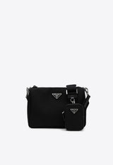 Prada Triangle Logo Re-Nylon Crossbody Bag Black 2VH113XOP2DMH/S_PRADA-F0002