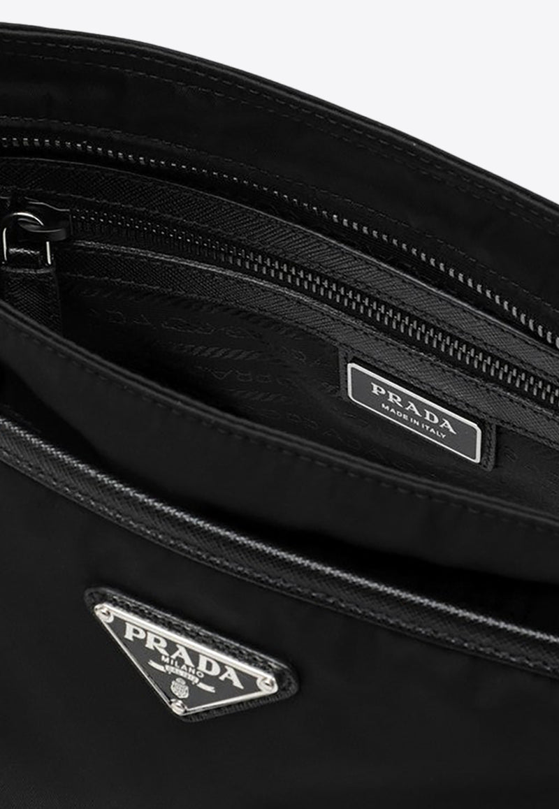 Prada Re-Nylon Logo Messenger Bag Black 2VH118XOO2DMH/P_PRADA-F0002
