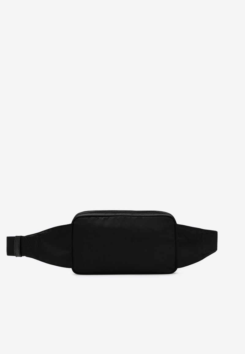 Prada Re-Nylon Triangle Logo Belt Bag Black 2VL977WOO2DMG/R_PRADA-F0002