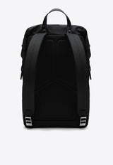 Prada Triangle Logo Nylon Backpack Black 2VZ135HOL2DMG/P_PRADA-F0002