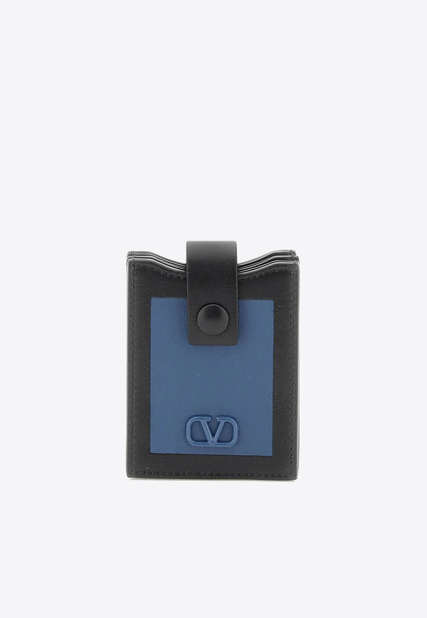 Valentino Leather VLogo Accordion Cardholder 2Y2P0U18AXIBLACK
